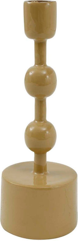 PTMD Marlijn Ronde Kandelaar - H22 x Ø7,5 cm - Ijzer - Crème