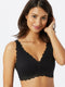 MAGIC Bodyfashion Dream Bra Lace - Bh zonder beugel - Zacht kant - Zwart - XXL