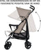 Kinderkraft TIK - Reisbuggy - Lichtgewicht 6.5kg - Verstelbare rugleuning - Beige
