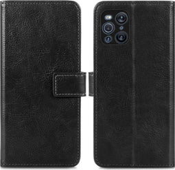 iMoshion Hoesje Geschikt voor Oppo Find X3 Pro 5G Hoesje Met Pasjeshouder - iMoshion Luxe Bookcase - Zwart