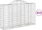 vidaXL - Schanskorven - 12 - st - gewelfd - 200x50x120/140 - cm - ijzer
