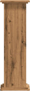 vidaXL - Plantenstandaard - 33x33x100 - cm - bewerkt - hout - artisanaal - eiken