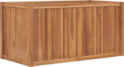 vidaXL - Plantenbak - verhoogd - 100x50x50 - cm - massief - teakhout