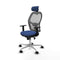 Piqueras y Crespo 1D086N2 - Bureaustoel - Hoofdsteun en verstelbare hoogte - Marineblauw