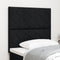 vidaXL - Hoofdbord - met - Diamant - Blokken - in - Zwart - - - 100 - cm - - - Stof