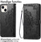 imoshion Hoesje Geschikt voor iPhone 15 Hoesje Met Pasjeshouder - imoshion Mandala Bookcase - Zwart