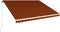 vidaXL - Luifel - handmatig - uittrekbaar - 400x300 - cm - oranje - en - bruin