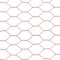 vidaXL Kippengaas 25x1 m staal met PVC coating rood