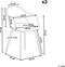 Set van 2 eetkamerstoelen UTICA Wit