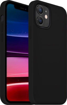Coverzs iPhone 11 - Luxe Liquid Silicone case - Schokabsorberend - Zwart