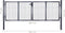 vidaXL - Gaaspoort - 289x75 - cm - gegalvaniseerd - staal - grijs