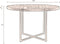 Dutchbone Class - Eettafel Rond 120 cm - Visgraat tafelblad - Zwart