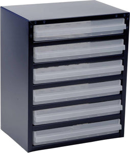 Raaco Metalen Ladekast - 6 lades - 255 x 357 x 435 mm - Donkerblauw