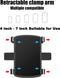 Mobiele telefoonhouder - Clip-on - 360 graden - Multifuncioneel en universeel - auto, vliegtuig, kantoor, thuis, tafel, nachtkastje - verstelbare veerclipper - Compatibel met iPhone 13, 12, 11, Pro Max X, XS XR 8, 7, 6, 6S Plus, Galaxy Moto