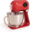CREATE DOWNMIX RETRO - Keukenmachines -Planetaire Rotatiemixer - Foodprocessor - 6 Snelheid - Roestvrij Staal - 5L - Accessoires - Rood