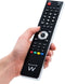Ewent EW1570 - Universele afstandsbediening - Compatibel met TV DVB-C/DVB-T/SAT/DVD/VCR/Blu-ray/Hi-Fi - Zwart