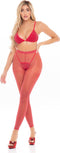 Pink Lipstick Lingerie Lingerie set TALL ORDER 3PC SET, ONE SIZE Rood