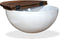 vidaXL - Salontafel - komvormig - massief - gerecycled - hout - wit