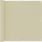 vidaXL - Balkonscherm - 90x500 - cm - oxford - stof - crème