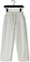 Like Flo F302-5641 - Meisjes Broek - Elastische Taille - Off White met IJsblauw Streepje - Maat 158