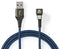 Nedis GCTB60600BK10 - USB A naar USB type-C - 180° draaibare aansluiting - Blauw Zwart