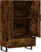 vidaXL - Hoge - kast - 69,5x31x115 - cm - bewerkt - hout - gerookt - eikenkleurig