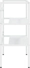 vidaXL Wastafelframe - 59x38x83 cm - gepoedercoat ijzer - wit