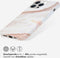 Selencia iPhone 15 Pro Max - Back Cover - 100% gerecycled - Marmer Wit