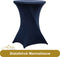 Statafelrok marineblauw 80 cm - partytafel - Alora tafelrok voor statafel - Statafelhoes - Bruiloft - Cocktailparty - Stretch Rok