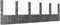 vidaXL - Schanskorf - U-vormig - met - 7 - palen - 740x20x100 - cm - ijzer