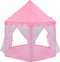 vidaXL Prinsessenspeeltent met 250 Ballen 133x140 cm roze