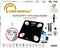 Little Balance 8685 - Personenweegschaal - 13 lichaamsindicatoren + springtouw - Zwart (2 stuks)