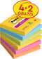 Post-it - ® Super Sticky Notes Carnaval 4+2 gratis | Pak a 6 stuk | 12 stuks