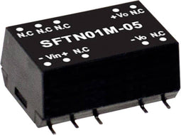 Mean Well SFTN01L-12 DC/DC-convertermodule 84 mA 1 W Aantal uitgangen: 1 x Inhoud 1 stuk(s)