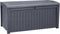 Keter Borneo Opbergbox 416L - Wicker design - Waterdicht - Grafiet