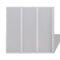 vidaXL - Badscherm - 3 - panelen - vouwbaar - 117 - x - 120 - cm