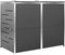vidaXL - Containerberging - dubbel - 138x77,5x112,5 - cm - roestvrij - staal