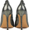 Lodi Wolis-te - Dames Pumps - Leer - Slangenprint - Blokhak 10 cm - Lood - Maat 37