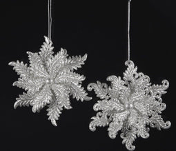 Snowflake Acrylic Silver 4.75 Inch