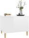 vidaXL - Salontafel - 60x44,5x45 - cm - bewerkt - hout - hoogglans - wit