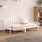 vidaXL - Slaapbank - zonder - matras - 90x190 - cm - massief - grenenhout - wit