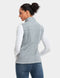 Verwarmde Fleece Bodywarmer – Grijs – Slim Fit - Inclusief Powerbank - Maat S