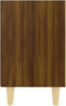 vidaXL - Nachtkastje - met - houten - poten - 40x30x50 - cm - bruin - eikenkleur