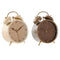 Bordsklocka Home ESPRIT Bruin Beige (2 Stuks)