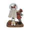 Kerstversiering DKD Home Decor Hars (12,5 x 9,5 x 16 cm) (2 Stuks)