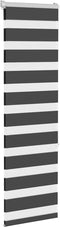 vidaXL - Zebra - rolgordijn - 40x150 - cm - stofbreedte - 35,9 - cm - zwart