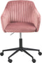 VENICE - Bureaustoel - Roze - Fluweel