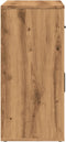 vidaXL - Dressoir - 80x33x70 - cm - bewerkt - hout - artisanaal - eikenkleurig