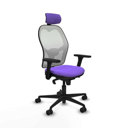 Jorquera Piqueras y Crespo 3D036N2 - Bureaustoel met hoofdsteun - Verstelbare hoogte - Lila