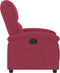 Fauteuil verstelbaar fluweel wijnrood